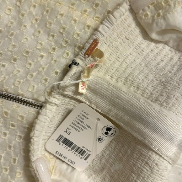 Free People Berry Kiss Eyelet Off the Shoulder Mini Dress - Picture 6 of 6